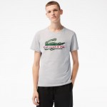 Camiseta Lacoste Sport Algodon Ecologico Cinza