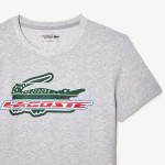 Camiseta Lacoste Sport Algodon Ecologico Cinza