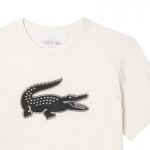 Camiseta Lacoste Sport Branco Preto