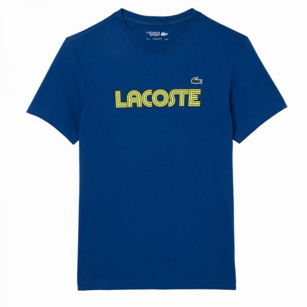 Camiseta de malha Lacoste Sport Navy Blue Yellow