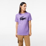 Lacoste Sport Respiravel Roxo T-Shirt Preto