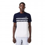 Camiseta Lacoste Ultra Dry White Azul Marinho