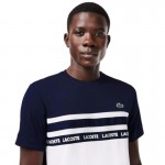 Camiseta Lacoste Ultra Dry White Azul Marinho