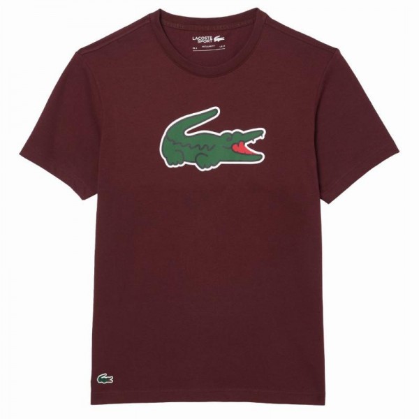 Camiseta Lacoste Ultra Dry Borgonha