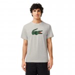 Camiseta Lacoste Ultra Dry Cinza