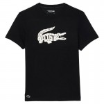 Camiseta Lacoste Ultra Dry Preto Branco