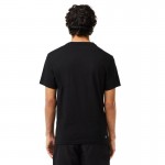 Camiseta Lacoste Ultra Dry Preto Branco