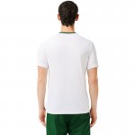 Camiseta Lacoste Ultra Dry Verde Branco