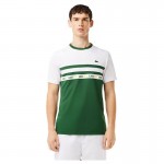 Camiseta Lacoste Ultra Dry Verde Branco