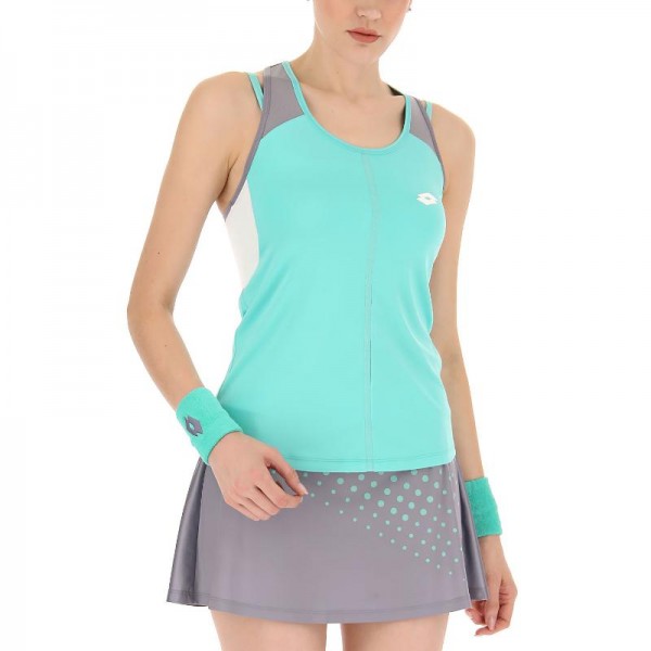 T-shirt Lotto Top IV Verde Turquesa Cinza Mulheres