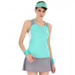 T-shirt Lotto Top IV Verde Turquesa Cinza Mulheres