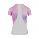 Camiseta de manga Bidi Badu Padel Eve Rosa Blanco