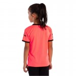 Camiseta Softee Tipex Coral Fluor Preto Junior