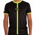 Camiseta Softee Tipex Preto Amarelo Fluor Junior