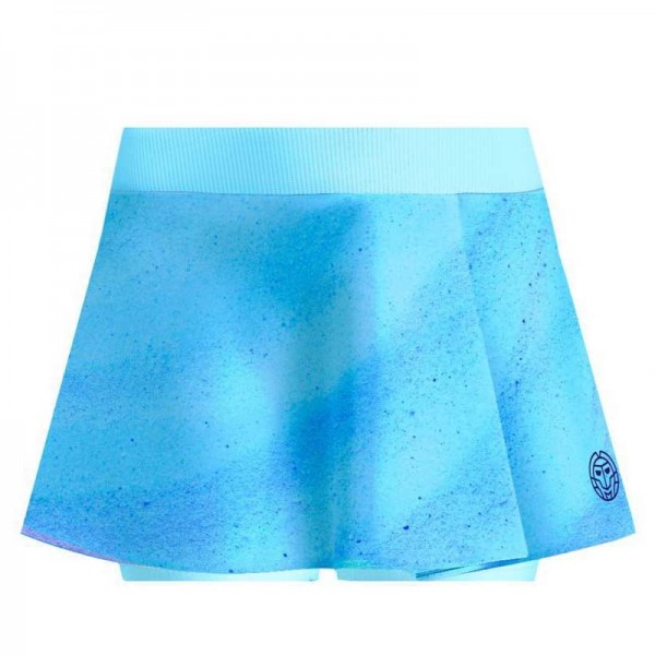 Falda Bidi Badu Beach Spirit Impresso Wavy Aqua