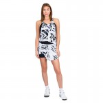 Falda Bidi Badu Melbourne Impresso Cut Out Blanco Negro