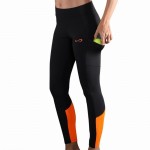 Leggings Endless Lift Preto Laranja