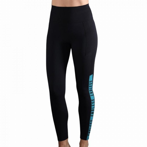 Leggings Endless Syncro Preto Petroleo