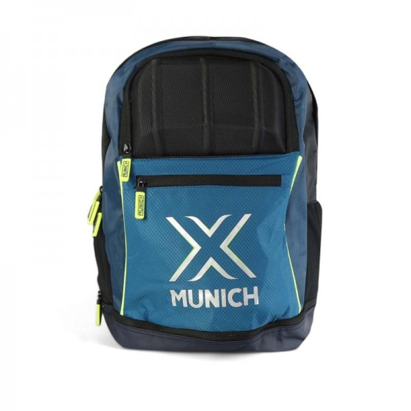 Mochila Munique Basico Azul Lima Fluor