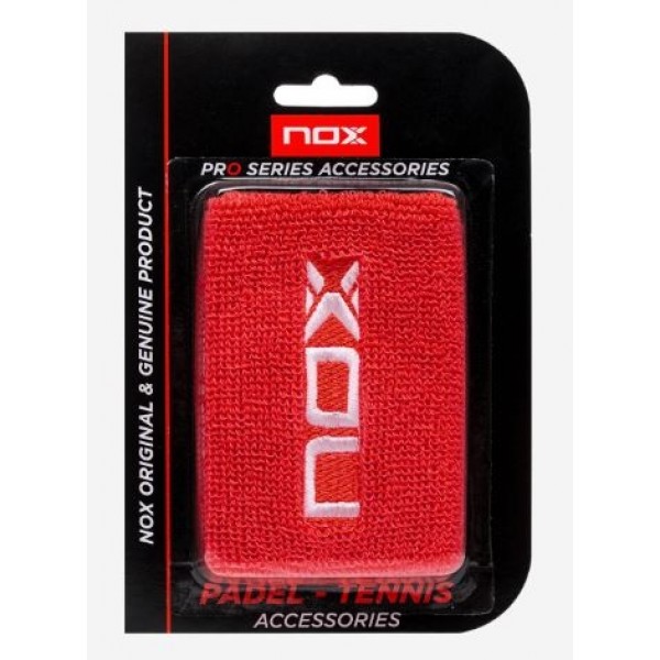 Munequera Nox Red White Logo 2 Unidades - Oferta Barato Outlet