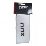 Munequeras Nox Long White Logo Preto 2 Unidades