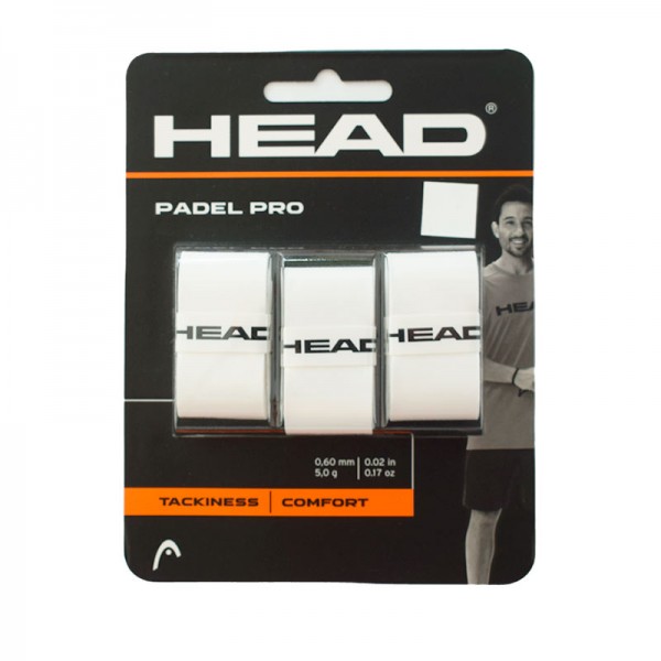 Overgrips Head Padel Pro White 3 Unidades