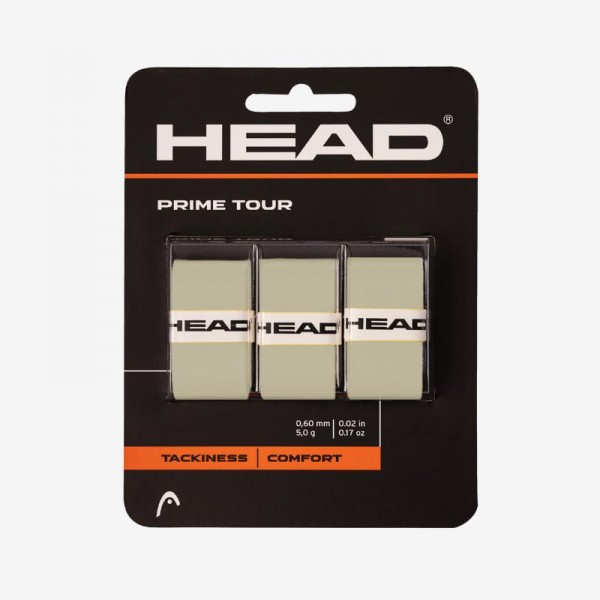 Overgrips Head Prime Tour Cinza 3 Unidades