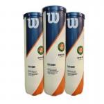 Pack de 3 Botes de 4 Pelotas Wilson Roland Garros Clay Court