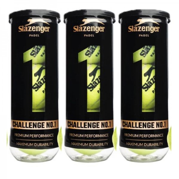Pack dos 3 Botes de Pelotas Slazenger Challenge 1
