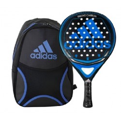 Pala Adidas Biske Carbon Azul + Mochla