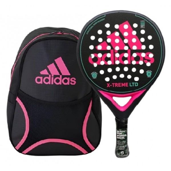 Adidas X-Treme Raquete Rosa Preto + Mochila