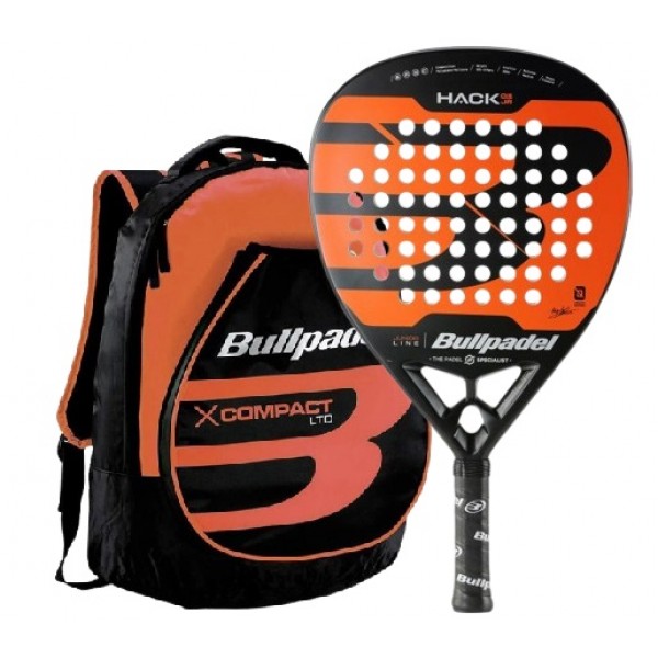 Bullpadel Raquete e mochila Paquito Navarro Hack 03 Junior 2024