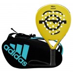 Raquete Wilson Minions Face Blade Junior e Bolsa de Padel Adidas Azul