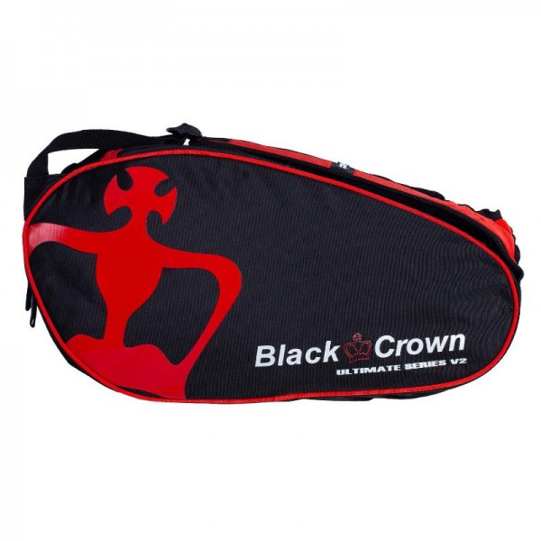 Saco de padel Black Crown Ultimate Series V2 preto vermelho