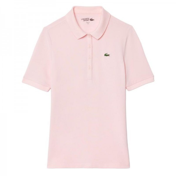 Polo Lacoste Pique Rosa Feminino