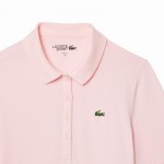 Polo Lacoste Pique Rosa Feminino