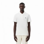 Polo Lacoste Regular Fit Algodão Branco