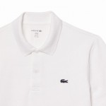 Polo Lacoste Regular Fit Algodão Branco