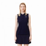 Polo Feminino Lacoste Ultra Dry Azul Marinho