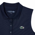 Polo Feminino Lacoste Ultra Dry Azul Marinho