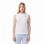 Polo Feminino Lacoste Ultra Dry Branco