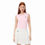 Camisa Polo Feminina Lacoste Ultra Dry Pink