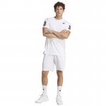 Adidas Club 3 Stripes Short Branco Preto