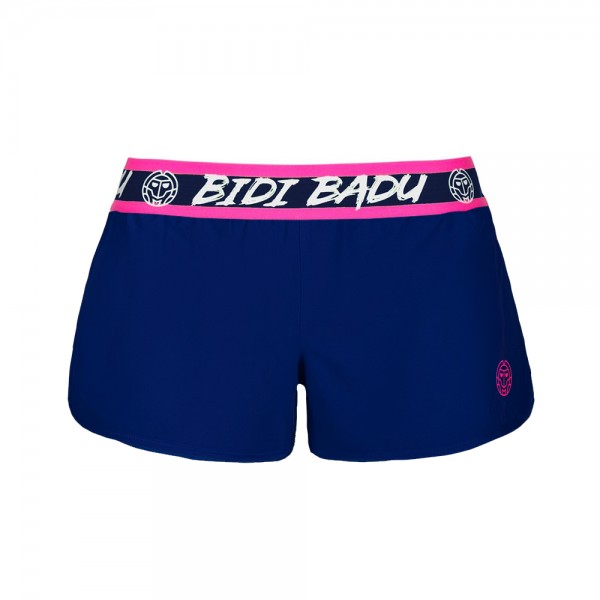 Short Bidi Badu Tiida Azul Escuro Rosa Mulheres