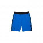 Short Lacoste Sport Azul Estampado