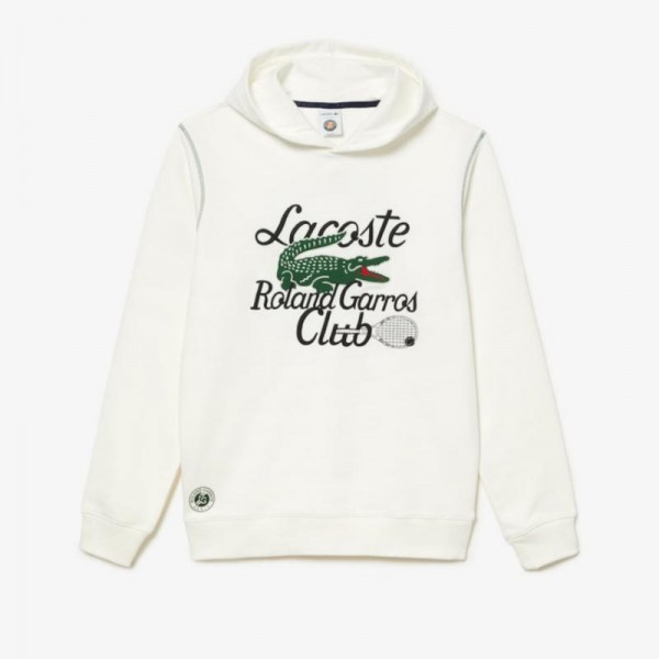 Camisola Lacoste Sport Roland Garros Edition Branco Unissex