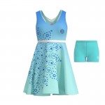 Badu Colortwist 2 em 1 Vestido Aqua Blue Bidi