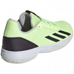 Adidas Courtflash Verde Fluor Preto Sapatos Junior