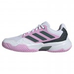 Adidas CourtJam Control 3 Sapatos Femininos Lilas Preto Branco