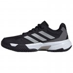 Adidas CourtJam Control 3 Preto Prata Cinza Sapatos Femininos